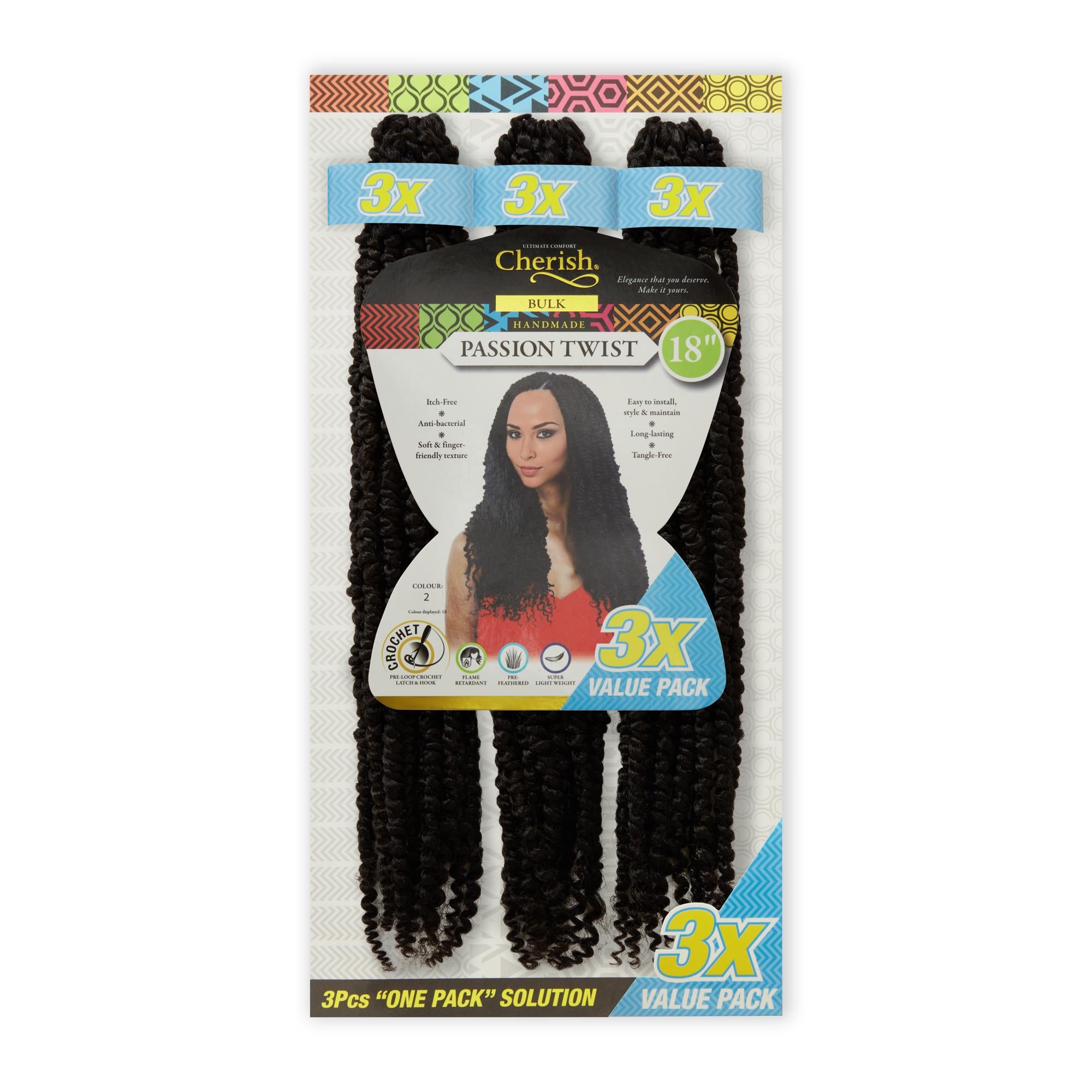 Cherish Bulk Passion Twist 18” 3X Value Pack