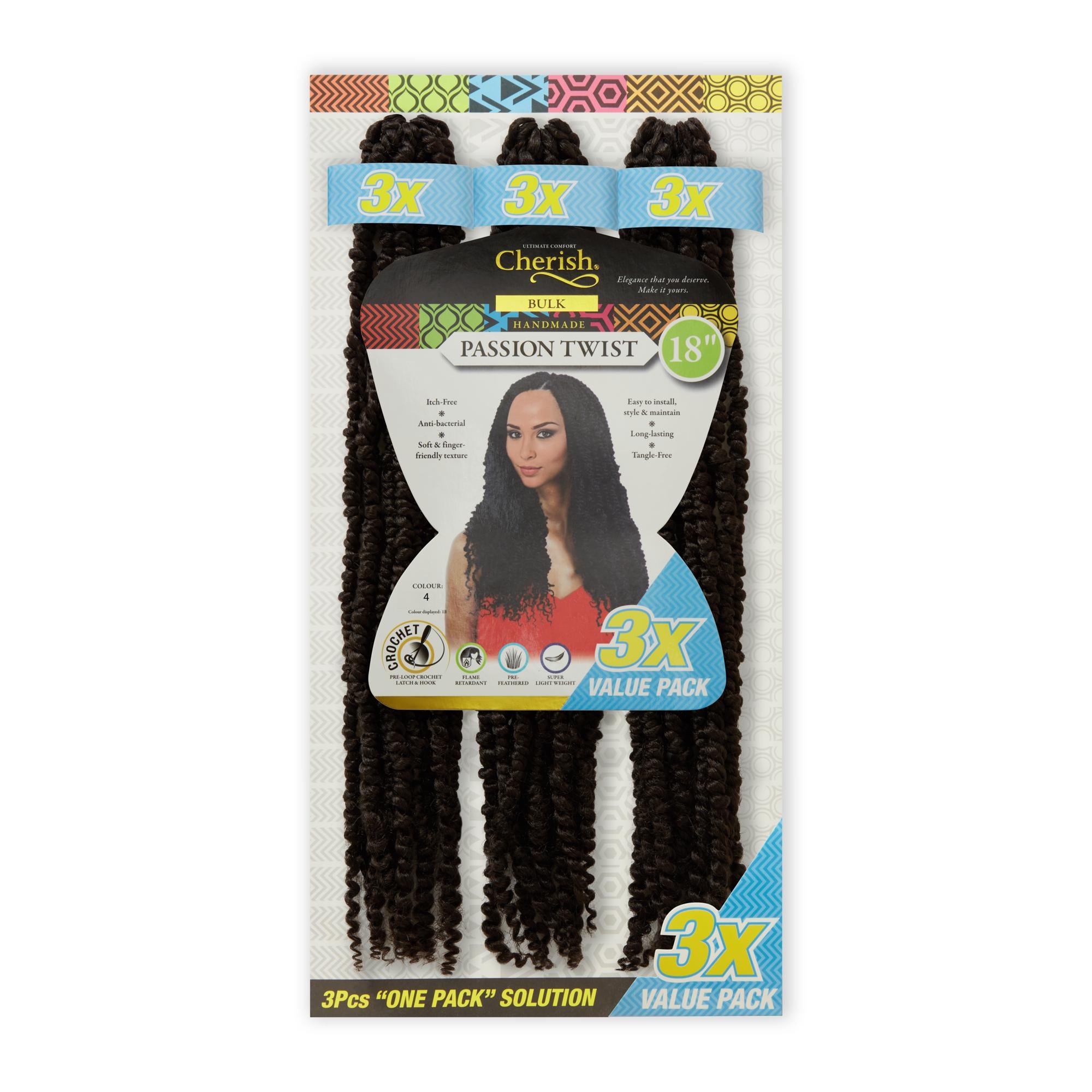 Cherish Bulk Passion Twist 18” 3X Value Pack