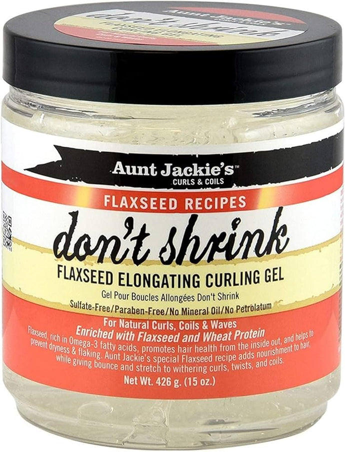 Aunt Jackie's Flaxseed Don't Shrink Curling Gel 15 Oz