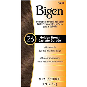 Bigen Permanent Powder Hair Color Dyes Golden Brown 26