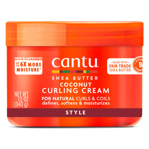 Cantu Coconut Curling Cream Shea Butter For Natural Hair Strengthens 12 Oz