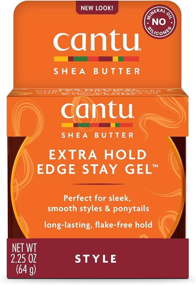 Cantu Shea Butter Extra Hold Edge Stay Gel 2.25 Oz