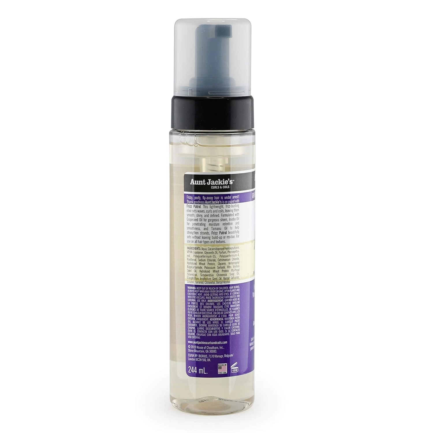 Aunt Jackie's Grape Seed Frizz Patrol Setting Mousse