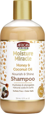 African Pride Moisture Miracle Honey & Coconut Oil Shampoo 12 oz