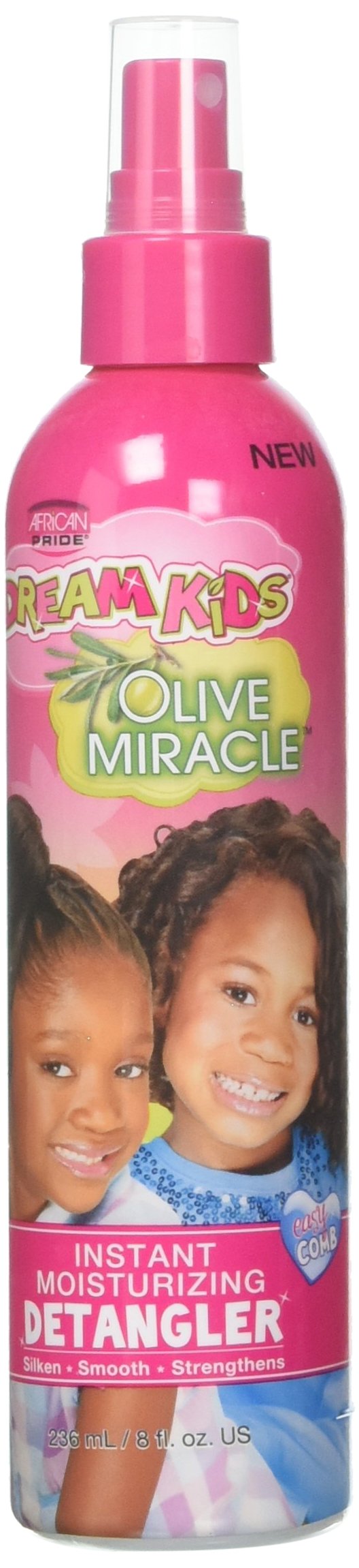 African Pride Dream Kids Olive Miracle Instant Moisturising Detangler 8 Oz