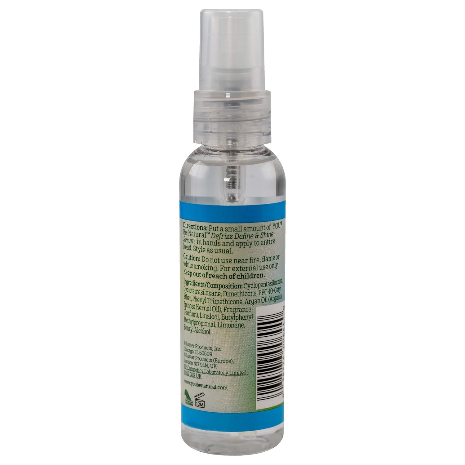 Lusters You Be-Natural Botanical Defrizz Define & Shine Serum with Argan Oil 2 oz
