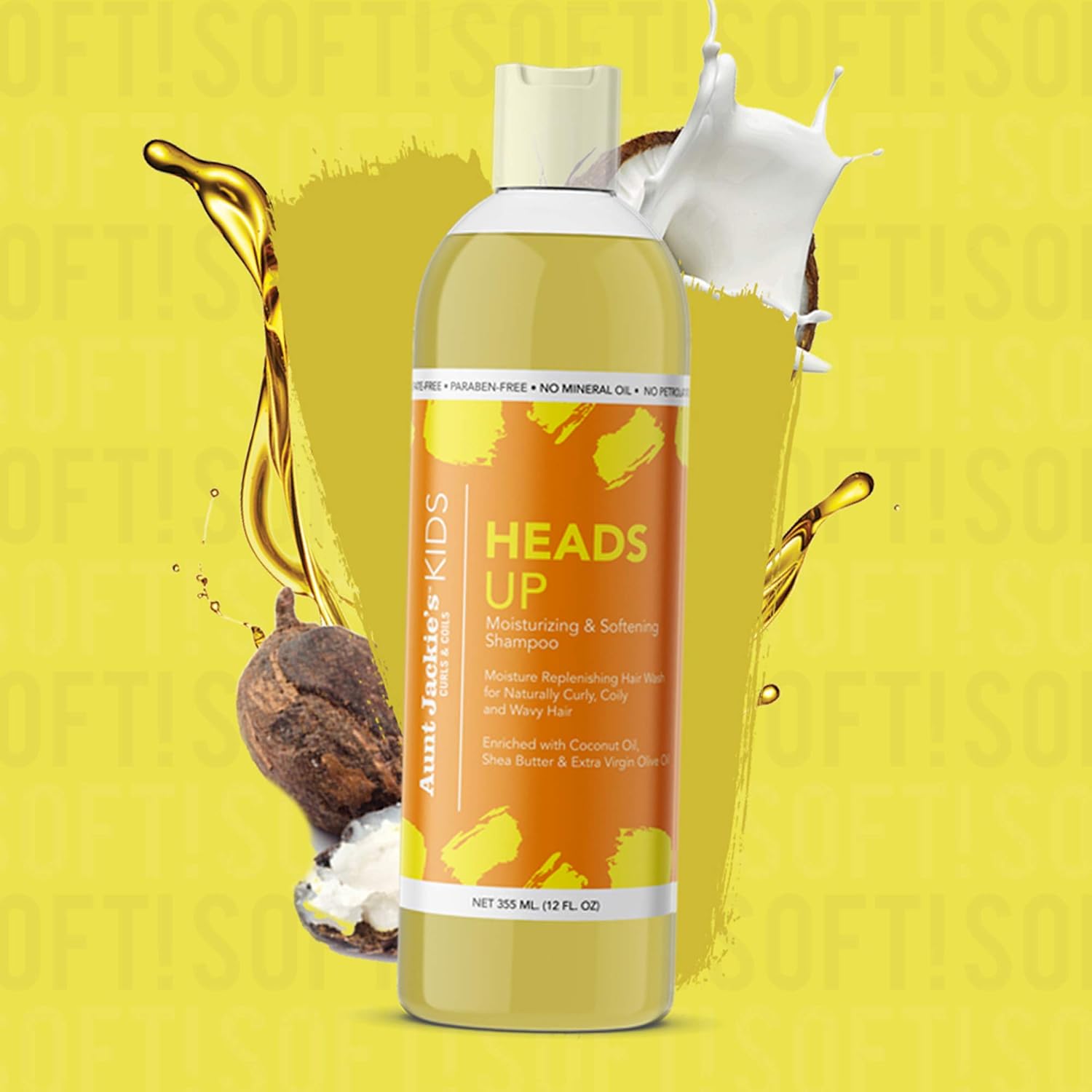 Aunt Jackies Heads Up Moisturizing And Softening Shampoo