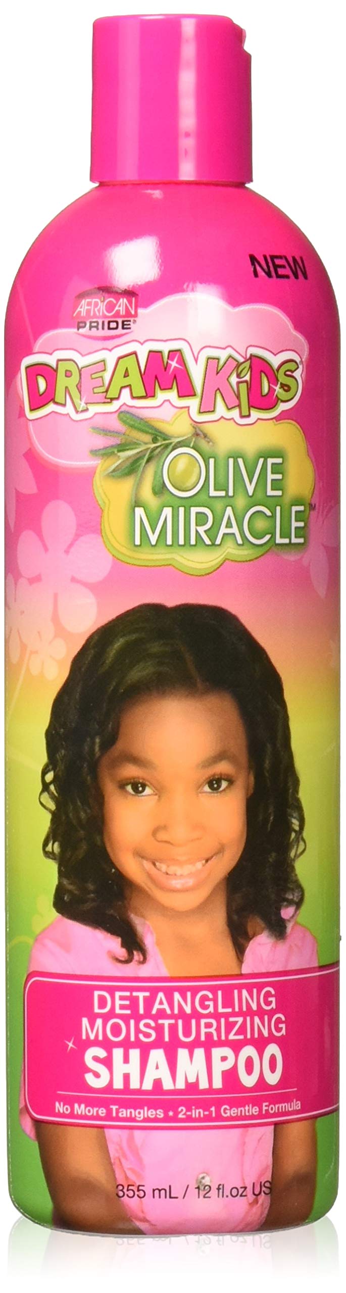 African Pride Dream Kids Olive Miracle Detangling Moisturising Shampoo 12 Oz