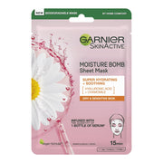 Garnier Skin Active Moisture Bomb Sheet Mask Hyaluronic Acid + Chamomile