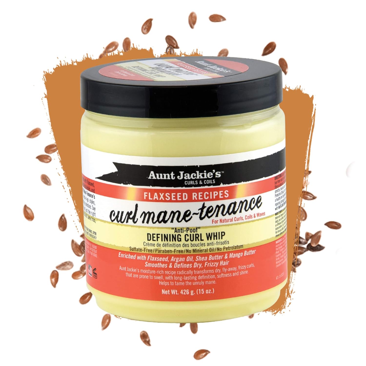 Aunt Jackies Flaxseed Curl Mane Tenance Defng Curl Whip 15 Oz