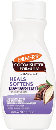 Palmer's Cocoa Butter Formula Body Lotion Fragrance Free Tones Skin 250ml