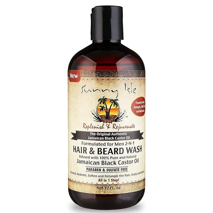 Sunny Isle Jamaican Black Castor Oil Hair And Beard Wash 12 Oz