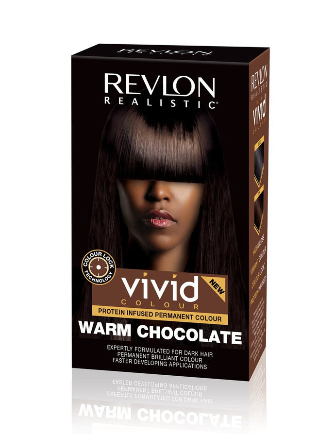 Revlon Realistic Permanent Hair Colour Warm Chocolate - Vivid Colour 250g