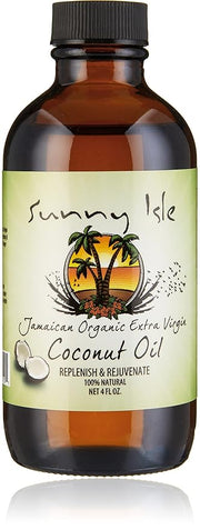 Sunny Isle Jamaican Organic Extra Virgin Coconut Oil 4 Oz