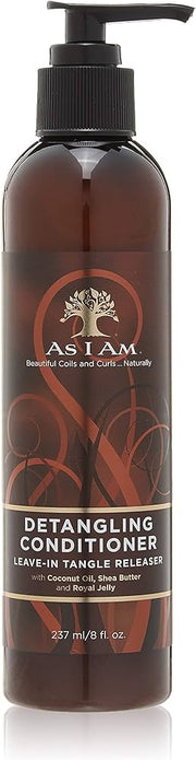 As I Am Detangling Conditioner Leave-In Tangle Releaser 8 Oz