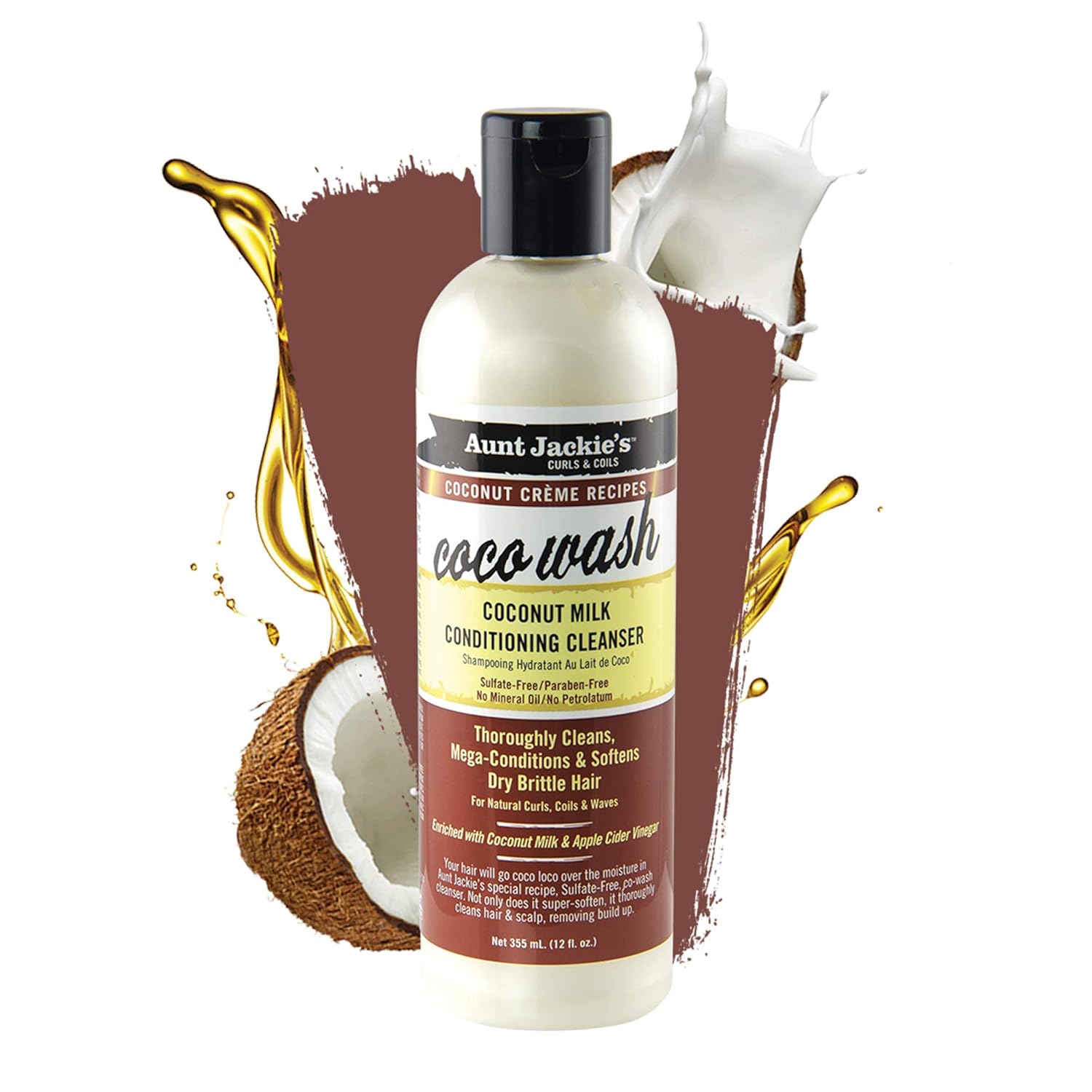 Aunt Jackie's Coco Wash Coconut Conditioning Cleanser 12 Oz