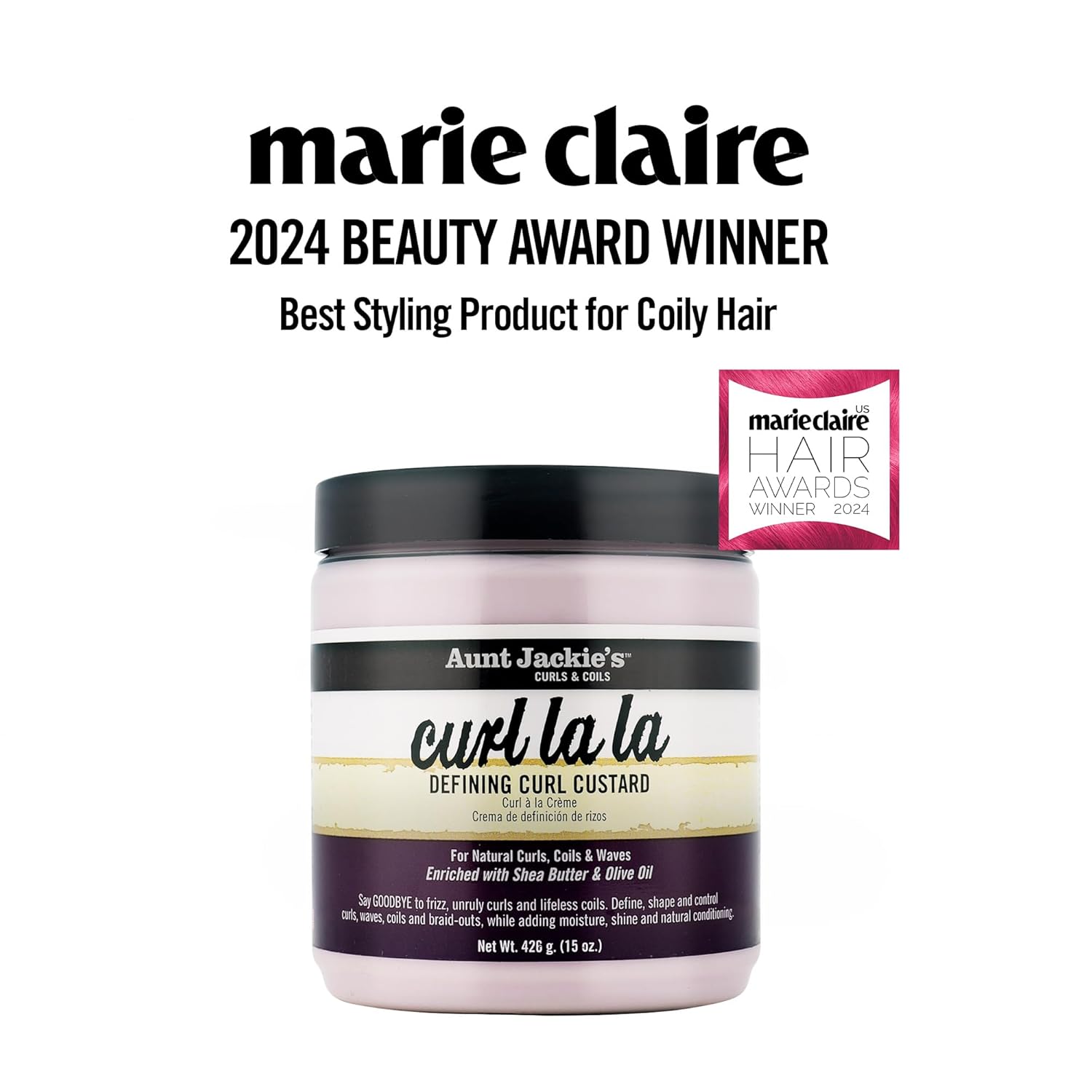 Aunt Jackie’s | Curl La La Defining Curl Custard 15 Oz