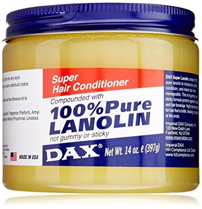 Dax Super Hair Conditioner Compound WIth 100% Pure Lanolin 14 Oz