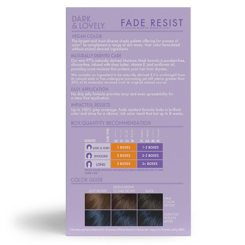 Dark & Lovely Fade Resist Dye Midnight Blue-382 250g