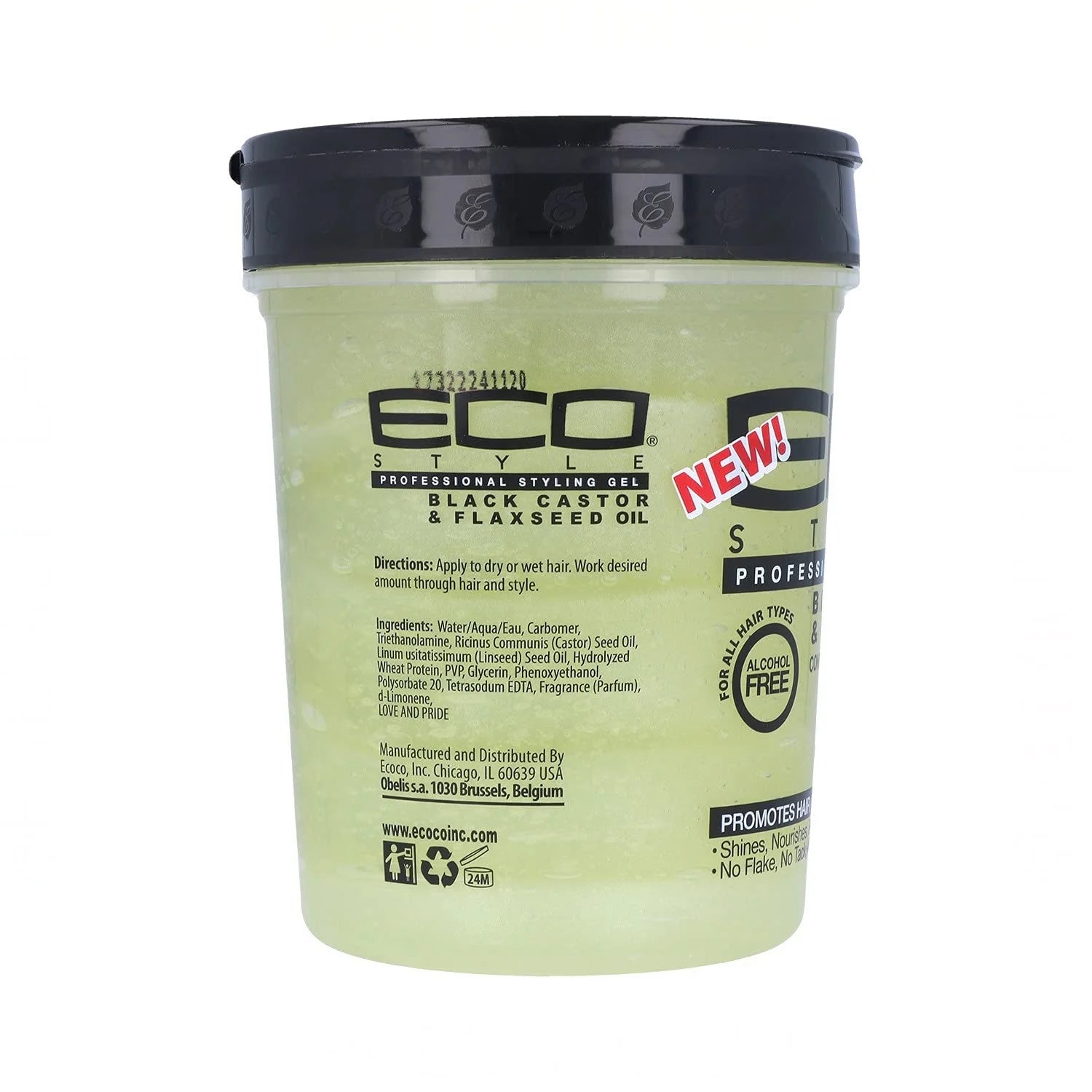 Eco Style Black Castor Oil And Flaxseed Styling Gel