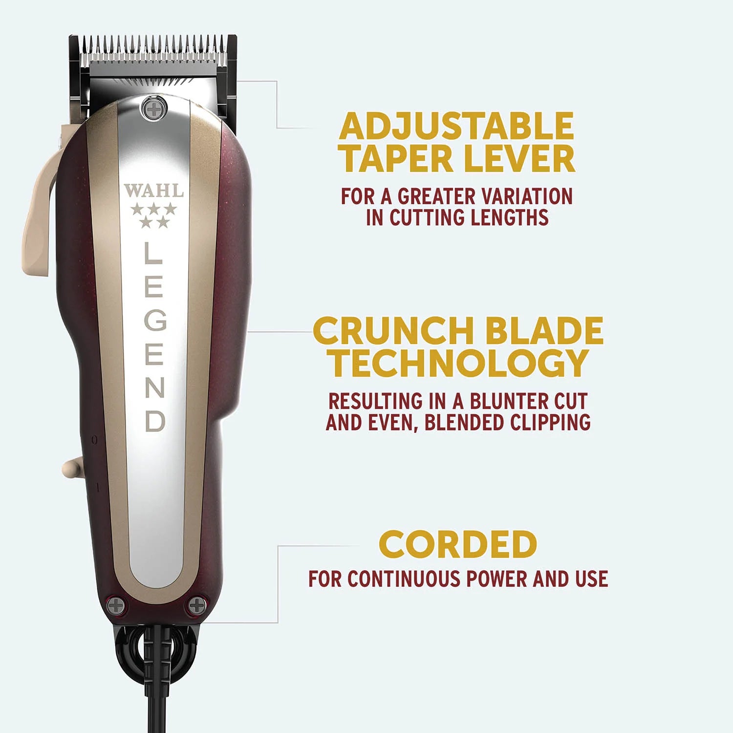 Wahl 5 Star cord Legend Clipper