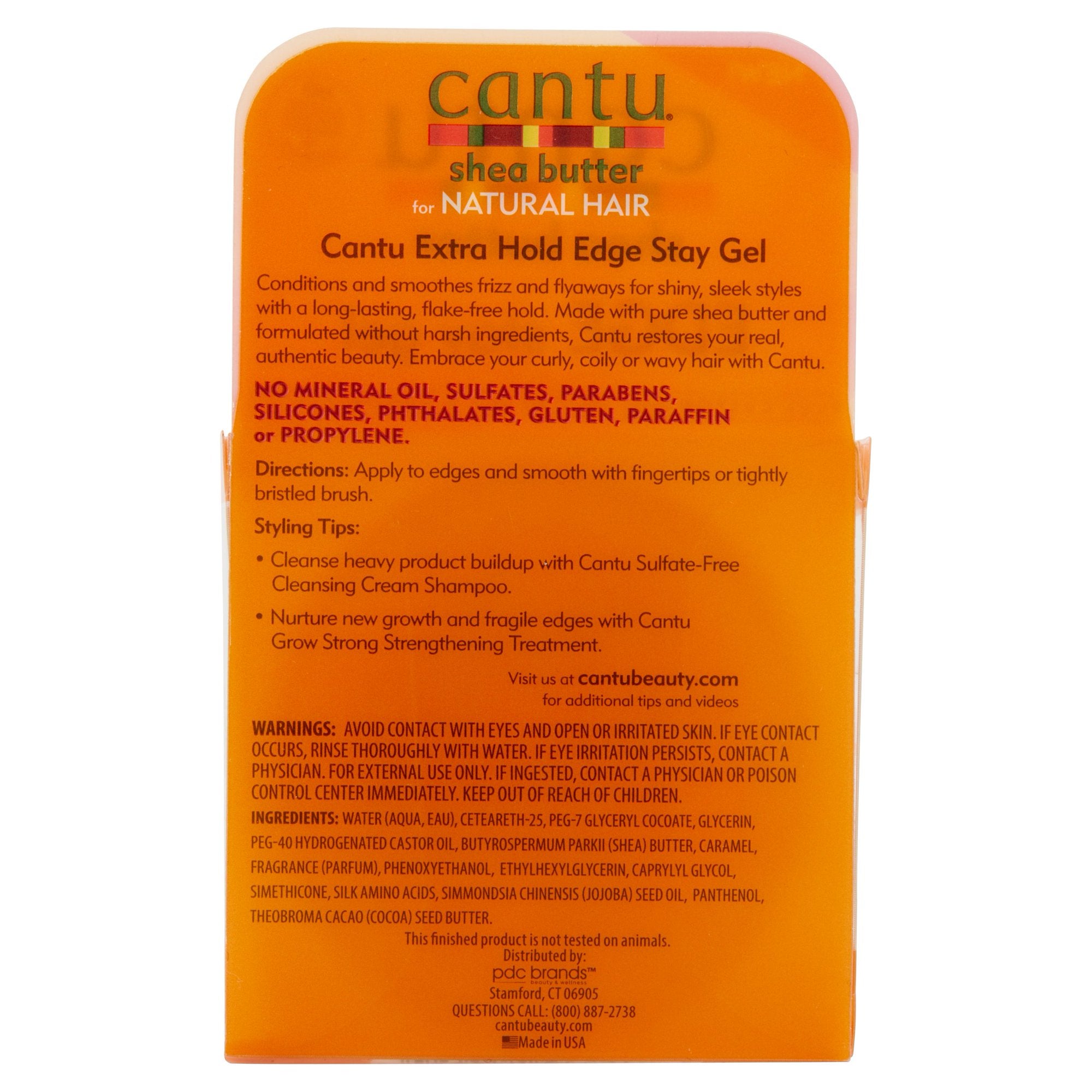 Cantu Natural Hair Edge Stay Gel Extra Hold 4.5 Oz