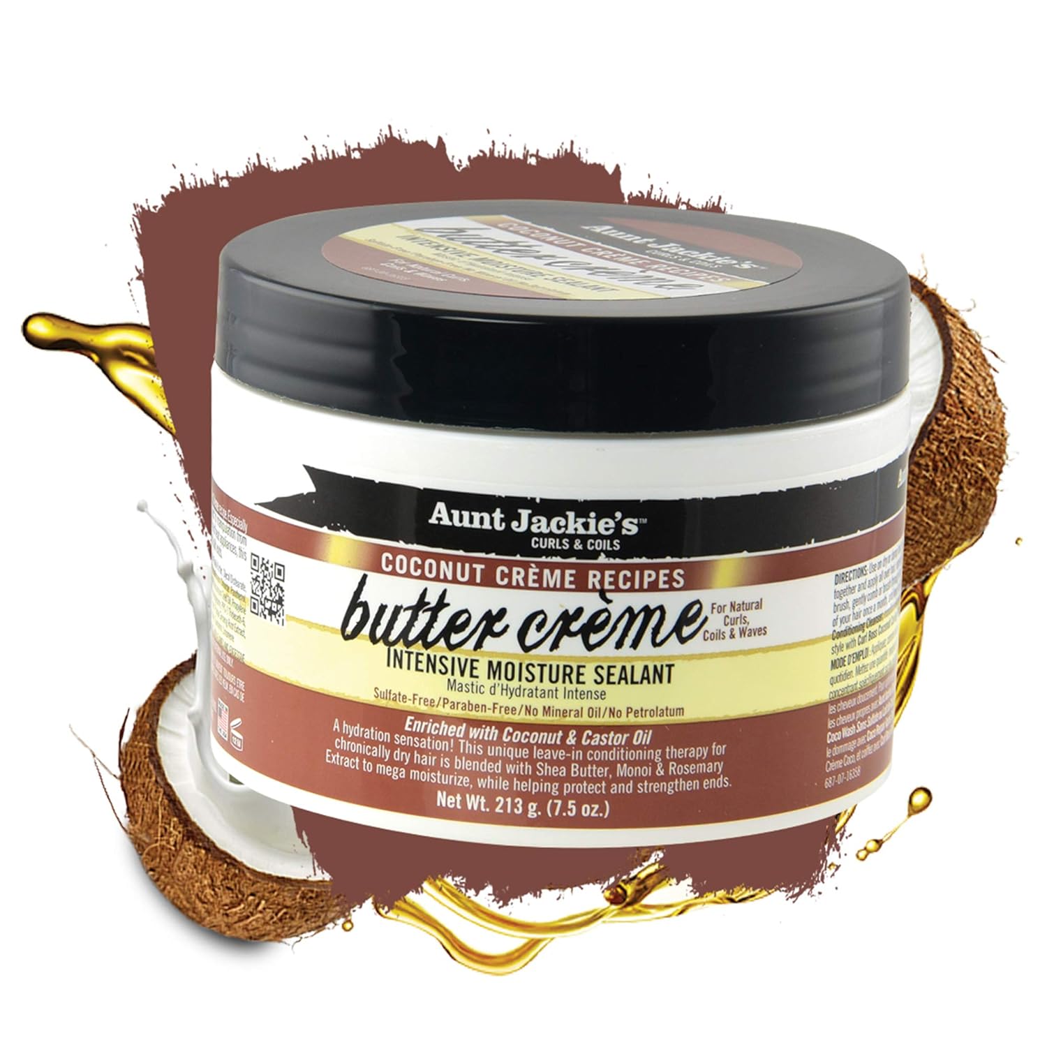 Aunt Jackie's Coconut Butter Creme Intensive Moisture Sealant 7.5 Oz