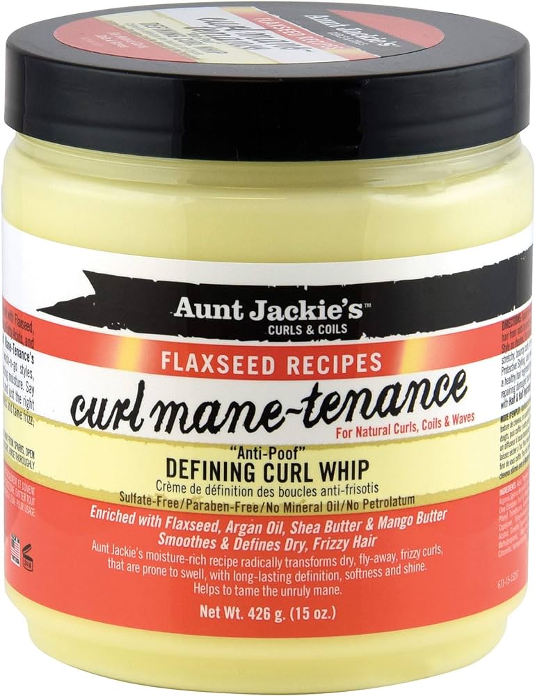 Aunt Jackies Flaxseed Curl Mane Tenance Defng Curl Whip 15 Oz