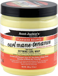 Aunt Jackies Flaxseed Curl Mane Tenance Defng Curl Whip 15 Oz