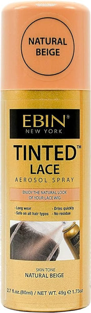 EBIN New York Tinted Lace Aerosol Spray 80ml - Natural Beige