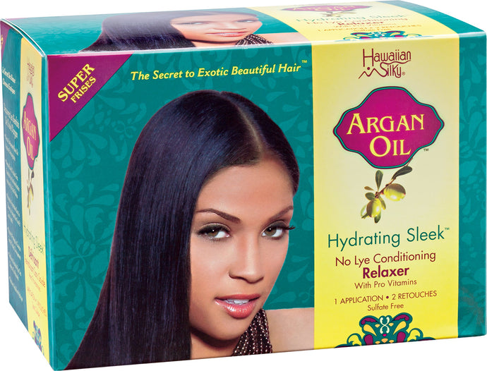 Hawaiian Silky Argan Oil Relaxer Kit Super