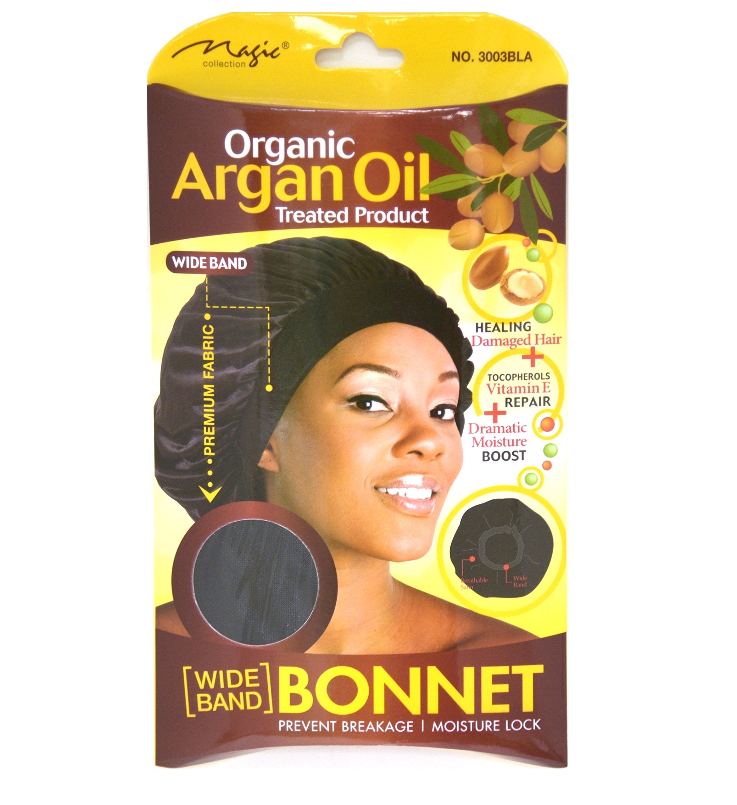 Magic Collection Organic Argan Oil Treated Wide Band Bonnet