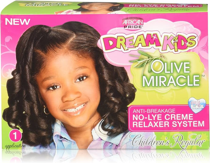 African Pride Dream Kids Olive Miracle No-lye Relaxer Regular