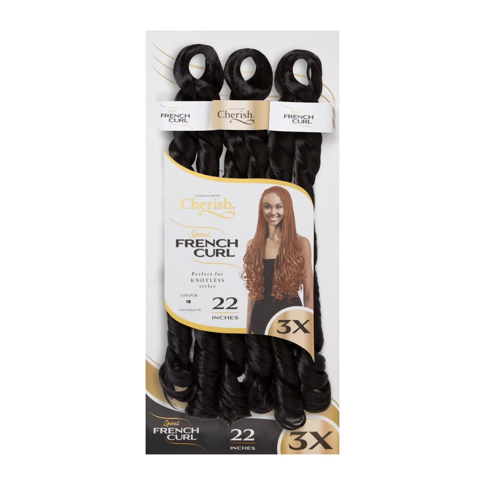 Cherish 3X Spiral French Curl 22”