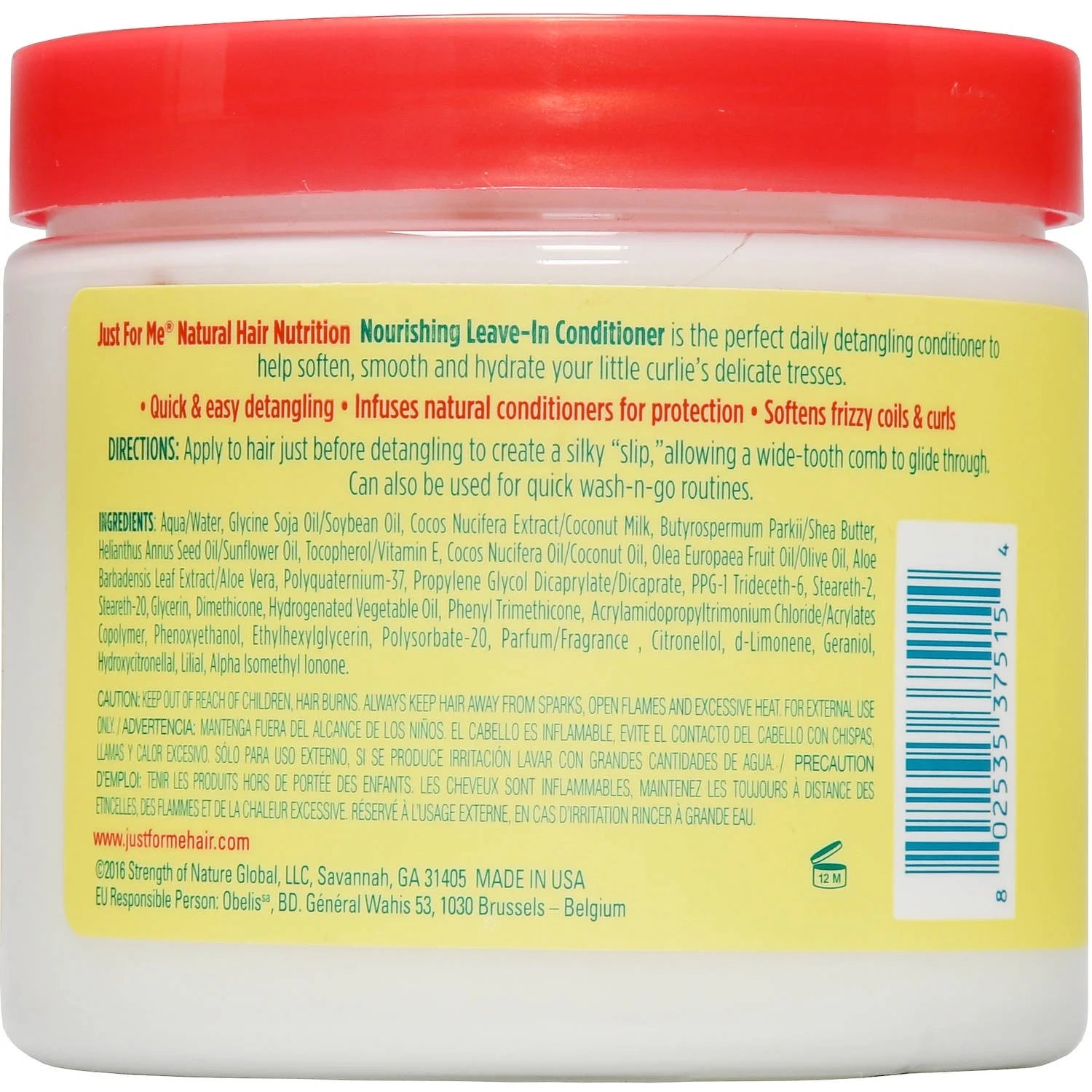 Just For Me Kids Natural Hair Leave In Conditioner 15 Oz