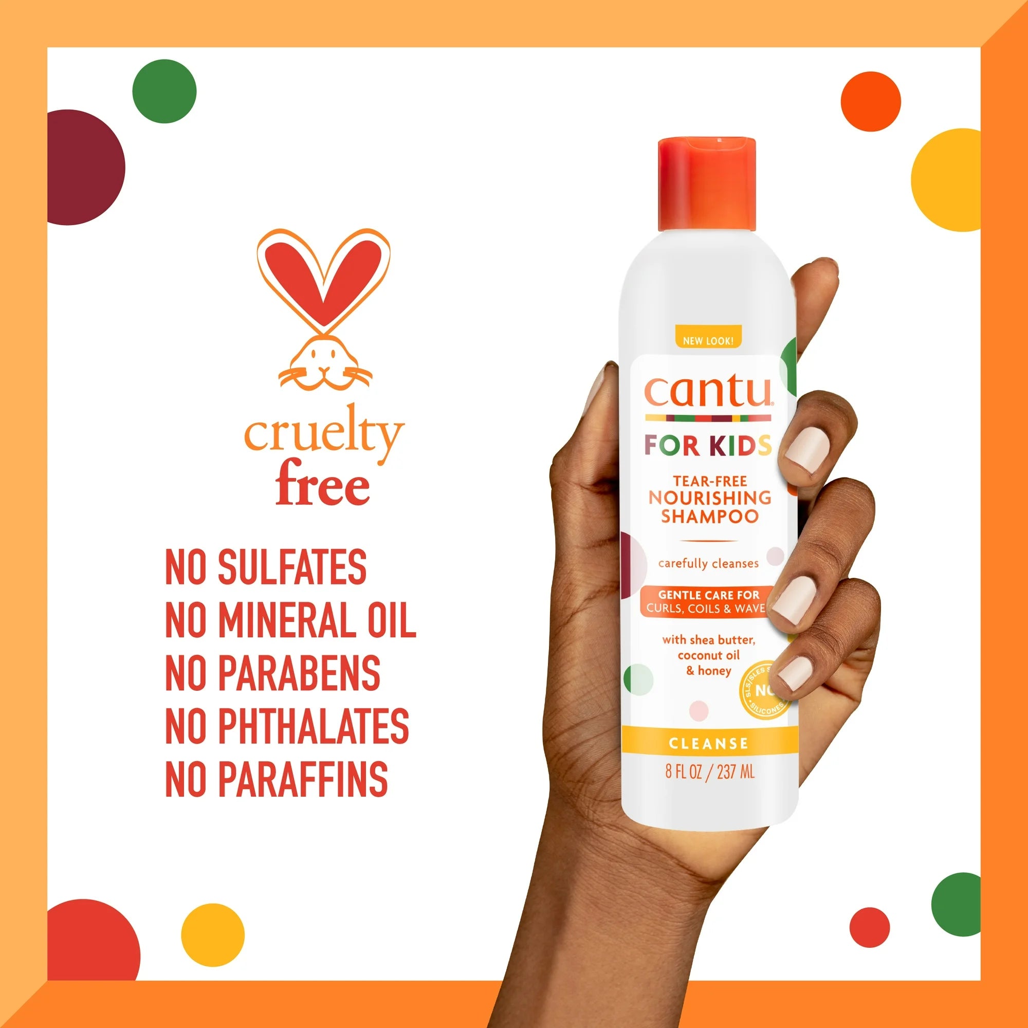 Cantu Care for Kids Tear-Free Nourishing Shampoo 8 Oz