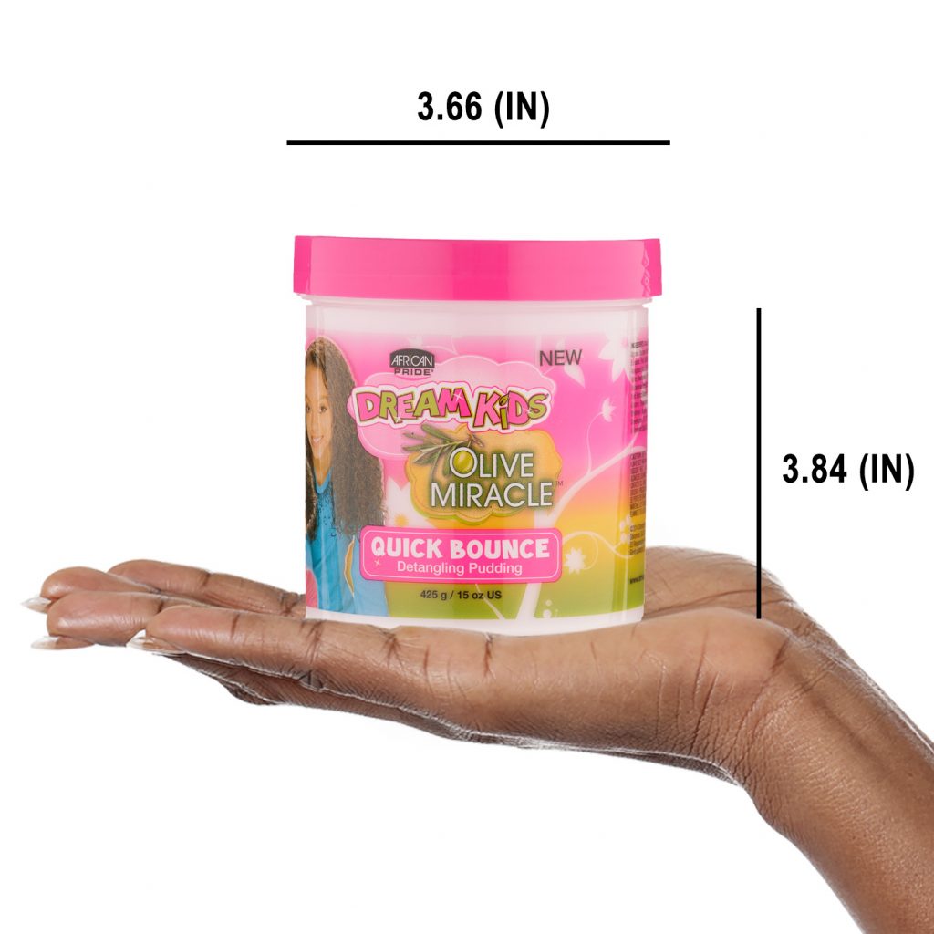 African Pride Dream Kids Olive Miracle Quick Bounce Hair Detangling Pudding 15 Oz