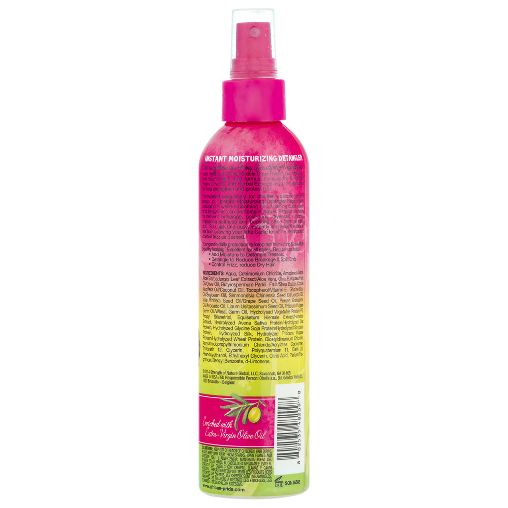 African Pride Dream Kids Olive Miracle Instant Moisturising Detangler 8 Oz