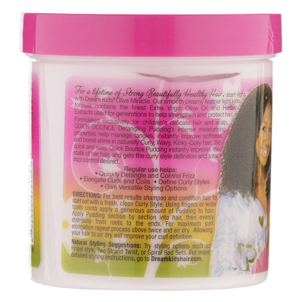 African Pride Dream Kids Olive Miracle Quick Bounce Hair Detangling Pudding 15 Oz