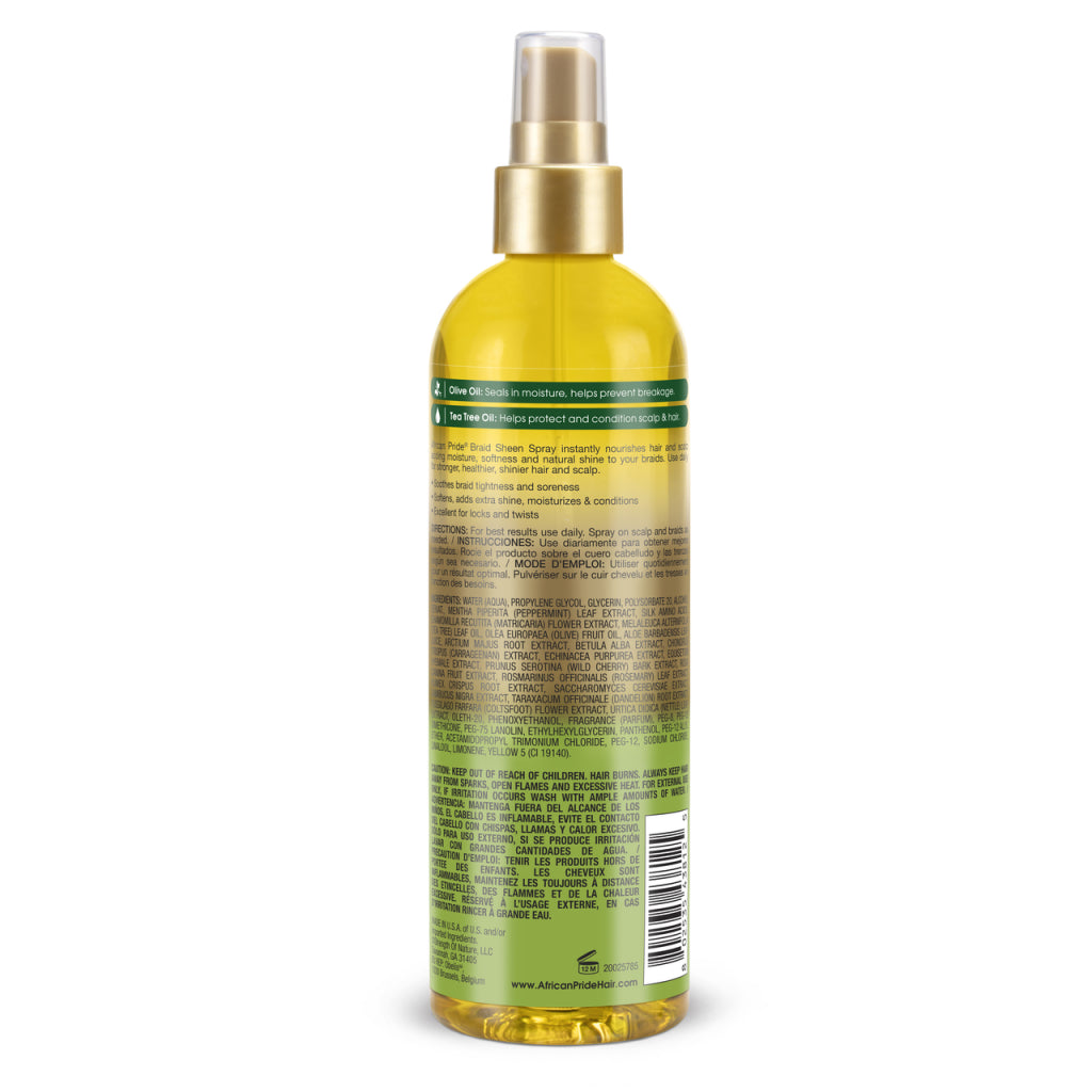 African Pride Olive Miracle Braid Sheen Spray 12 Oz