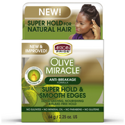 African Pride Olive Miracle Super Hold and Smooth Edges Moisturizing Jar 2.25 Oz