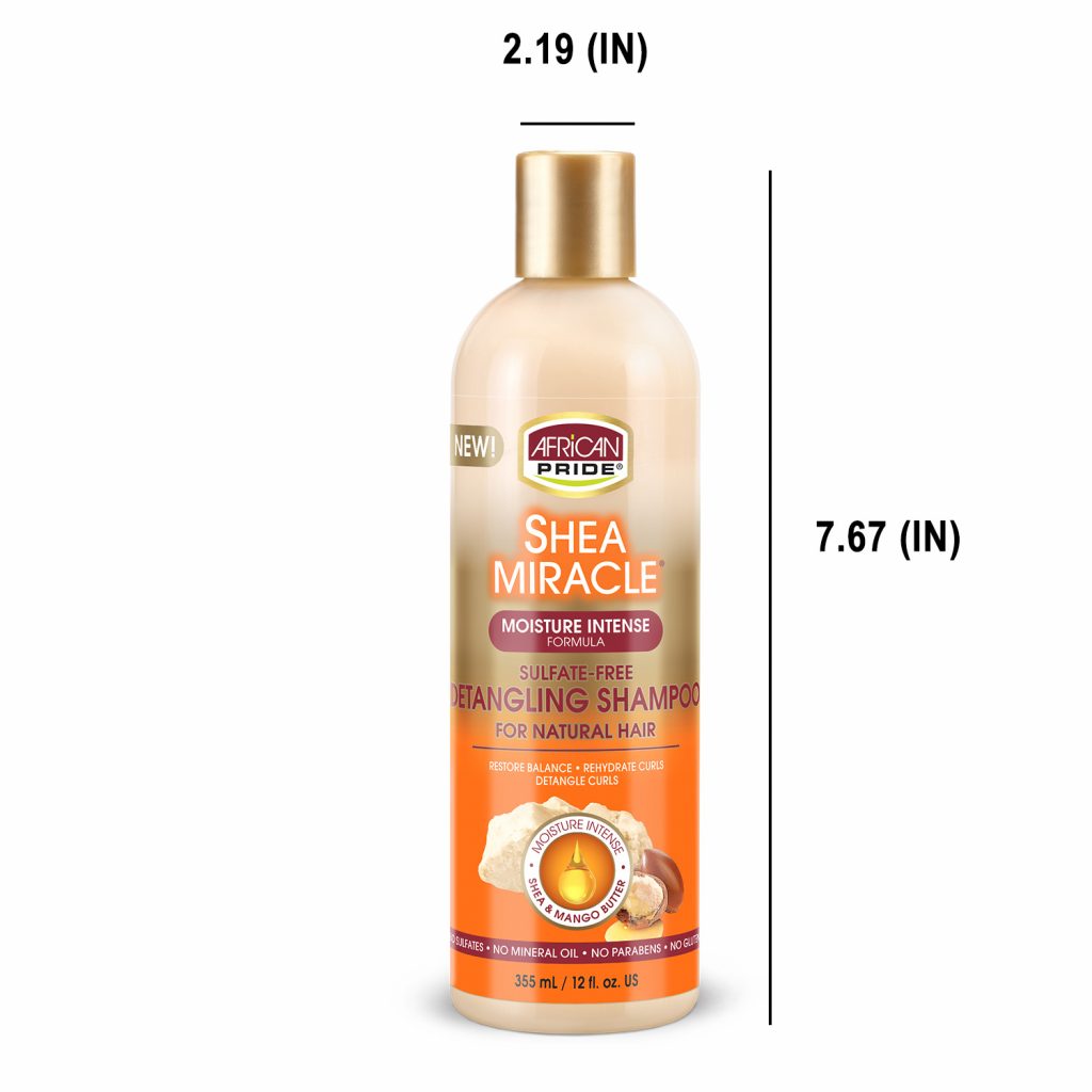 African Pride Shea Butter Miracle Detangling Shampoo 12 Oz