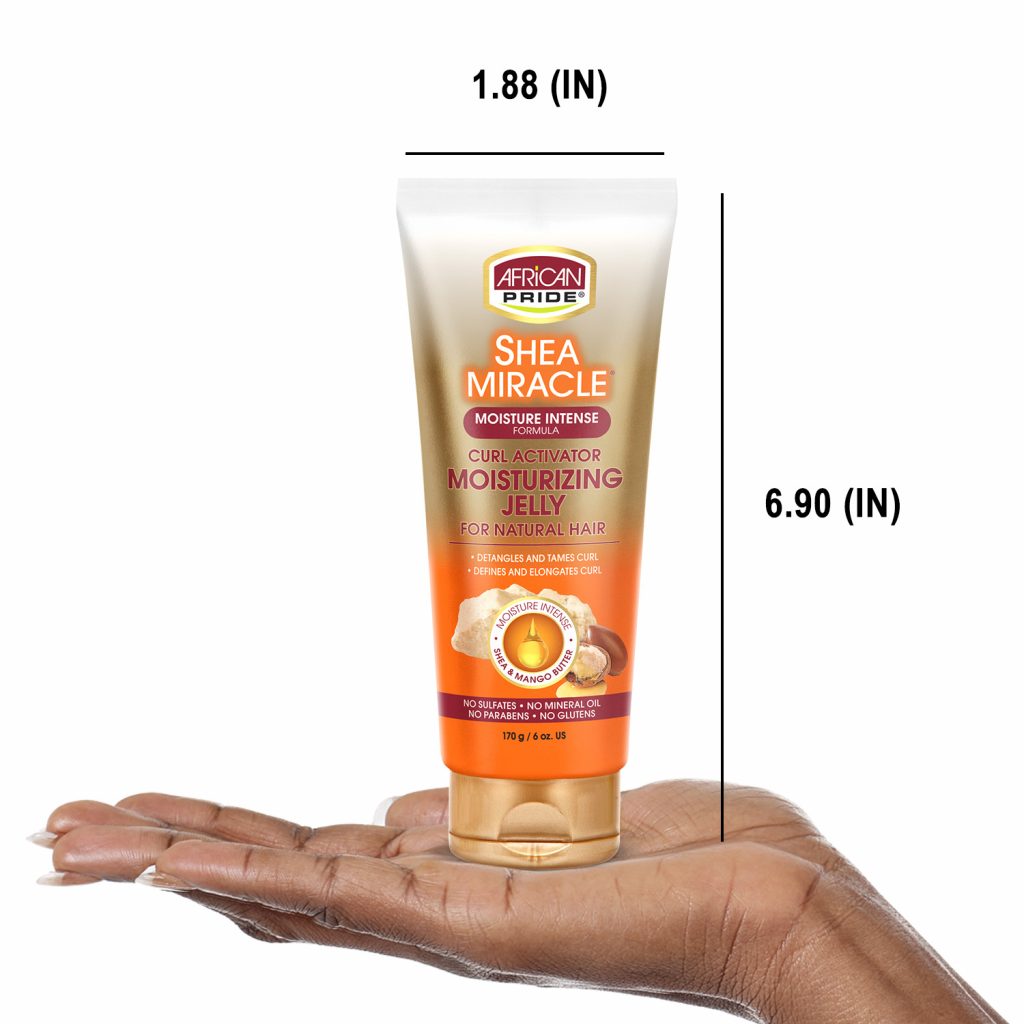 African Pride Shea Miracle Curl Activator Moisturizing Jelly 6 Oz