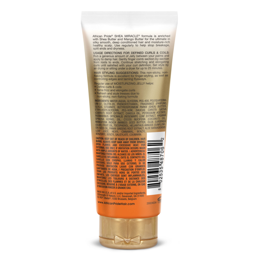 African Pride Shea Miracle Curl Activator Moisturizing Jelly 6 Oz