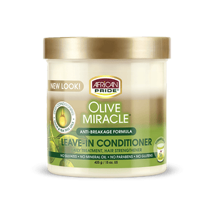 African Pride Olive Miracle Anti-breakage Leave In Conditioner Cream 15 Oz