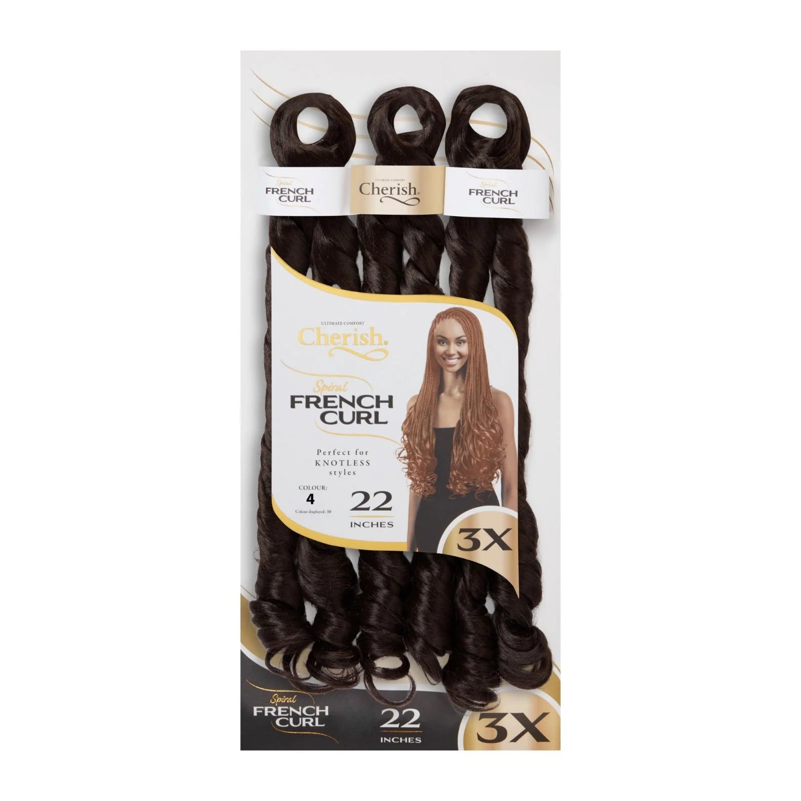 Cherish 3X Spiral French Curl 22”