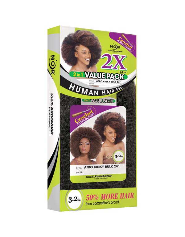 Janet Collection Noir 2X Afro Kinky Bulk 24”