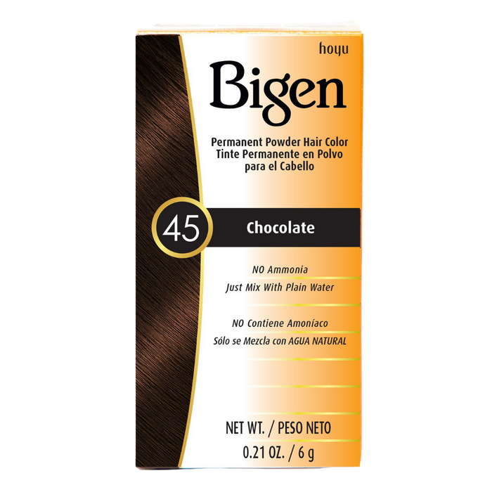 Bigen Permanent Powder Hair Color Dyes Chocolate 45