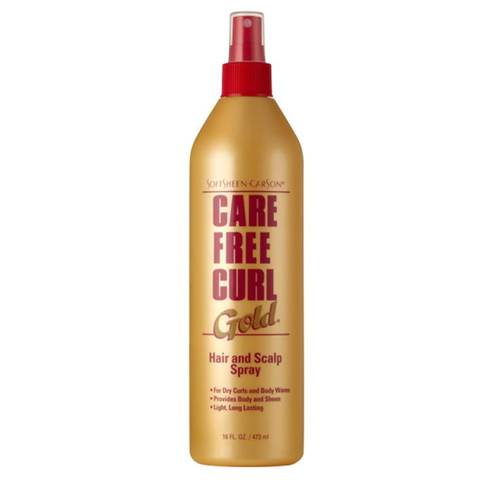 Care Free Curl Gold Hair And Scalp Spray by Soft Sheen Carson 8 Oz