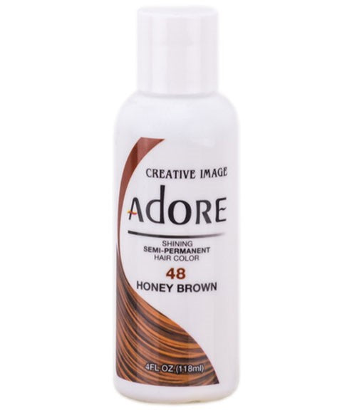 Adore Shining Semi Permanent 48 Honey Brown Hair Dye 4 Oz